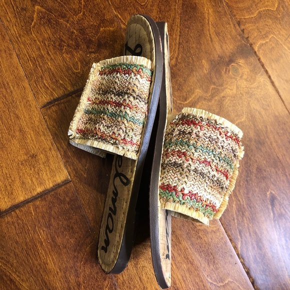 Sam Edelman Glenda Raffia Slide Sandal 8.5 - Picture 8 of 10